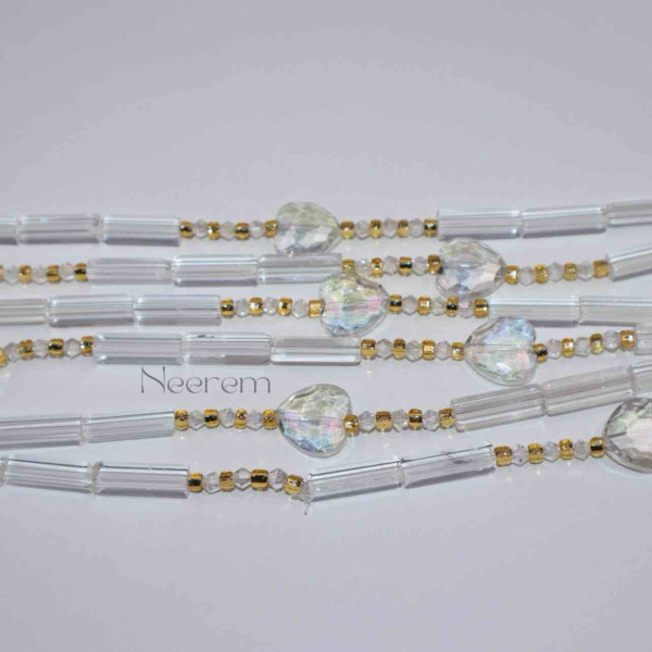 Baya de taille Cœur Cristal Or – Image 2