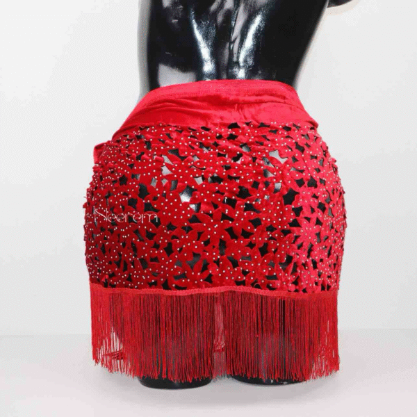Pagne Sénégalaise Divine rouge – Image 2