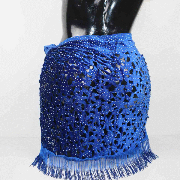 Pagne Sénégalaise Divine bleu – Image 2
