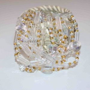 Baya de taille Cœur Cristal Or