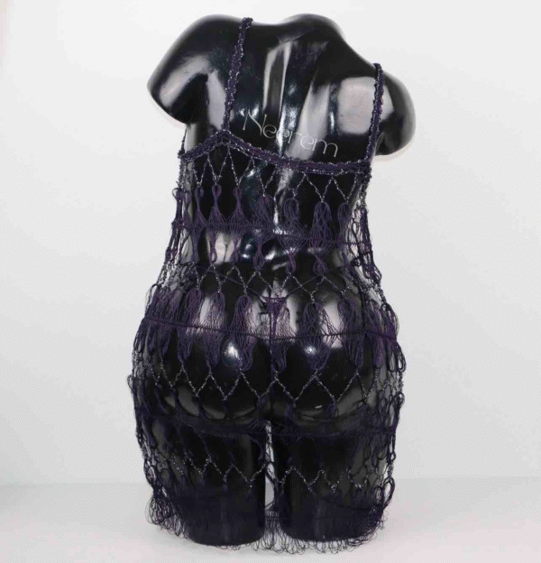 Robe nuty violet foncé – Image 2