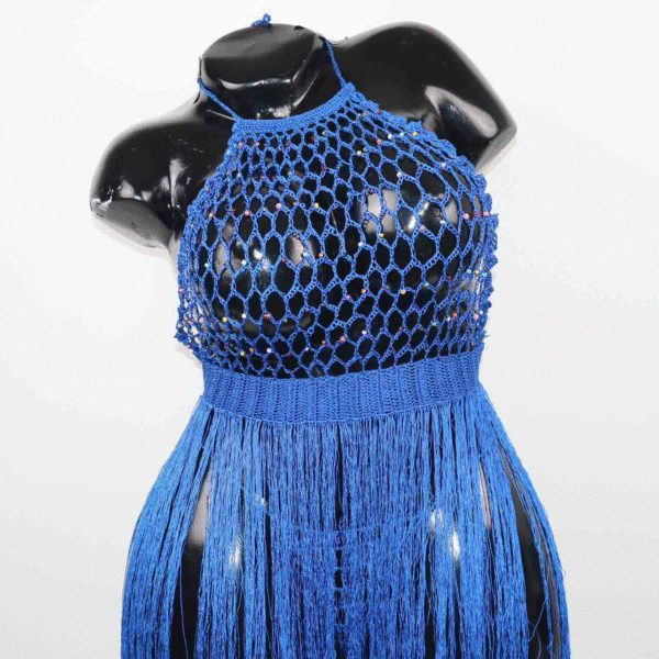 Robe Jade bleu marine – Image 2