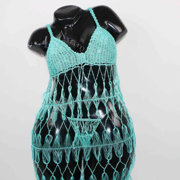 Robe nuty turquoise – Image 2