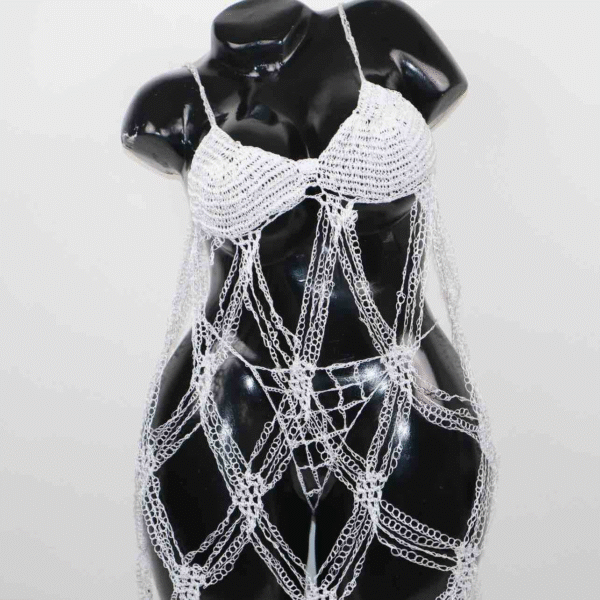 Robe Ayana blanc – Image 2