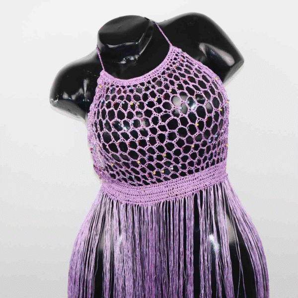 Robe Jade mauve – Image 3
