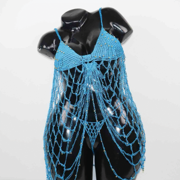 Robe Hissa bleu – Image 2