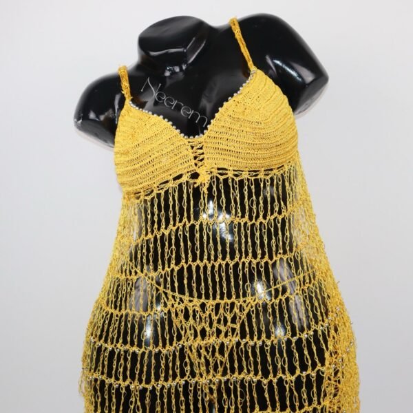 Robe Katsha jaune – Image 3