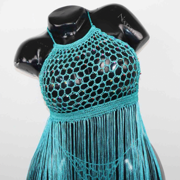 Robe Jade bleu – Image 2