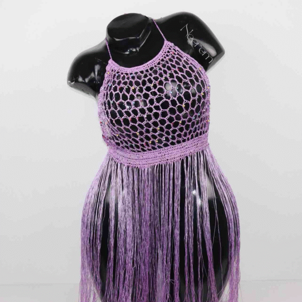 Robe Jade mauve – Image 2