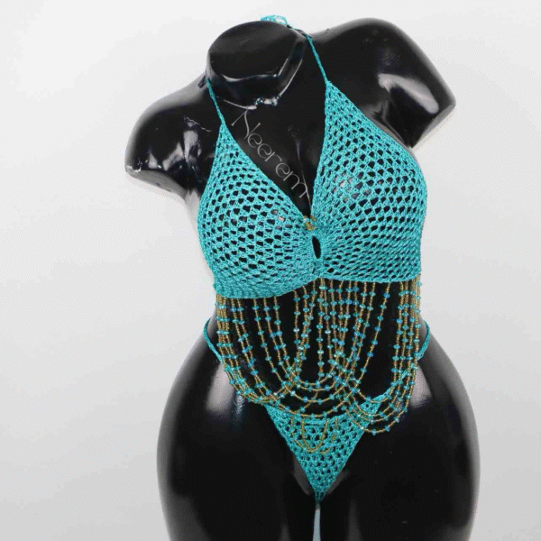 Ensemble Camélia turquoise – Image 3