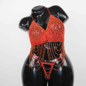Ensemble Camélia orange